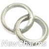 H6132 Silver Wedding Rings Floating Locket Charm