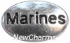 H7188 Marine Silver Oval Floating Locket Charm