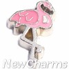 H9502 Flamingo Floating Locket Charm