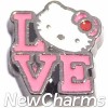 H9739 Love With Hellow Kitty Floating Locket Charm