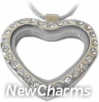 Gold Curvy Heart Necklace