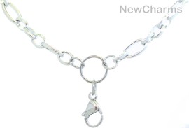 ASSORTED LOOP Chain in Stainless Steel for Floating Lockets