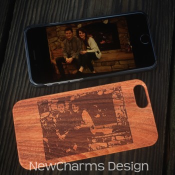 Custom image wood phone case