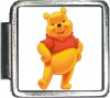 Winnie the Pooh Bear Standing Italian Charm
