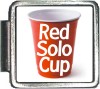Red Solo Cup with Words Italian Charm