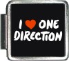 I Love One Direction Italian Charm