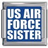 A10429 US Air Force Sister Italian Charm