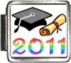 2010 Blue Cap Custom Photo Italian  Charm