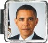 Obama Face Photo Custom Photo Italian  Charm