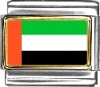 United Arab Emigrants Flag Italian Charm