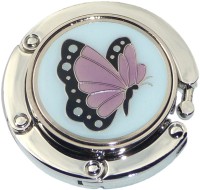 PINK ROUND AND MARQUISE STONES PURSE HANGER
