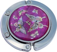 BUTTERFLIES ON FUSCHIA PURSE HANGER