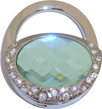 LIGHT AQUA STONE PURSE PURSE HANGER