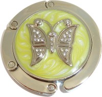 BUTTERFLY ON YELLOW SWIRL PURSE HANGER