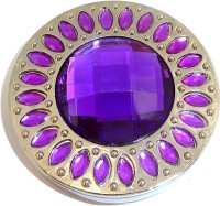 PURPLE ROUND AND MARQUISE STONES PURSE HANGER