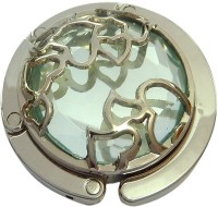 Big Aqua Stone Plus Hearts Purse Hanger