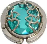 Big Teal Stone Plus Hearts Purse Hanger