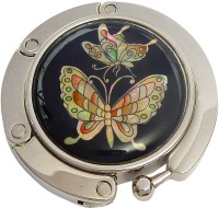 Big Blue Two Colorful Butterflies Purse Hanger