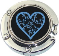 HEART ON BLACK PURSE HANGER FOR TABLETOP