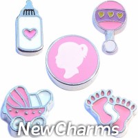 CSL103 Beautiful Baby Girl Charm Set for Floating Lockets