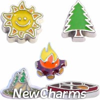 CSL106 Campfire Stories Charm Set for Floating Lockets