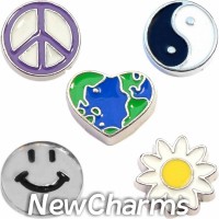 CSL112 Good Vibes Charm Set for Floating Lockets