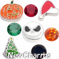 CSL144 What a Nightmare Christmas Holiday Charm Set for Floating Lockets