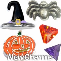 CSL164 Witching Hour Halloween Charm Set for Floating Lockets