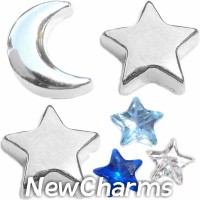 CSL178 Starry Nights Celestial Charm Set for Floating Lockets