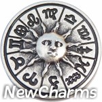 GS627 Sun and Zodiac Signs Snap Charm