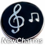 GS638 Music Notes Snap Charm