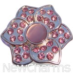 GS941 Pink Lotus Flower Snap Charm