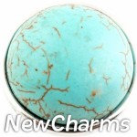 GS152 Simple Turquoise Snap Charm