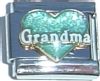 CT1977LW Grandma on Aqua Heart with White Letters
