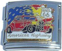 CT5009 Route 66 America's Highway Mega Italian Charm