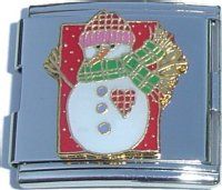 CT5011 Snowman Mega Italian Charm 