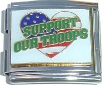 CT5021 Mega Support our Troops Italian Charm