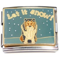 CT5207 Mega Let it Snow Dog Italian Charm