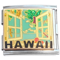 CT5213 Mega Hawaii Open Window Palm Tree Italian Charm