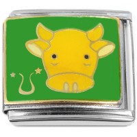 CT5252 MEGA Taurus Zodiac Sign Italian Charm