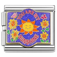 CT5254 You Are My Sunshine Purple Mega Italian Charm