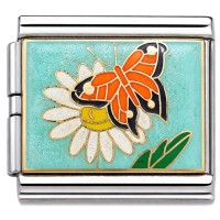 CT5255 Butterfly Flower Mega Italian Charm