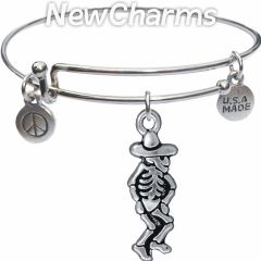 Bangle Bracelet with JT215 Silver Dancing Senor