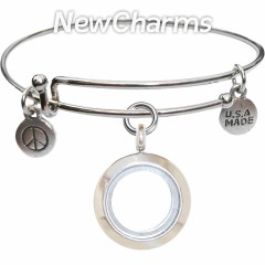 Bangle Bracelet with Locket