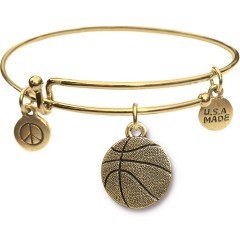 Goldtone Bangle Bracelet and Basketball JT313