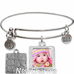 Custom Photo Bangle Bracelet