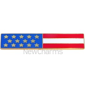 P509 Pin Long Flag Goldtone Trim