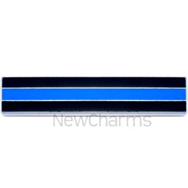 P512 Pin Long Thin Blue Line Goldtone Trim