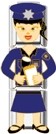 Police Officer Chick Italian Charm