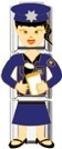 CC7215 Police Officer Chick Italian Charm